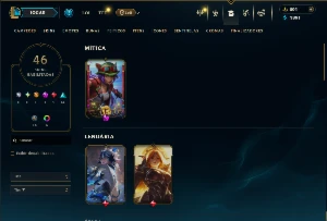 Platina 4 com 150 Champs e 46 Skins ( JG / MID ) - League of Legends LOL