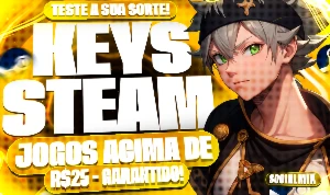 STEAM KEYS ALEATÓRIAS | STEAM KEY DE JOGOS R$25,90 - R$400