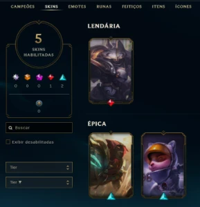 Conta Handlevel Nv 55 / 5 Skins / 37 Campeões / Full Acesso - League of Legends LOL