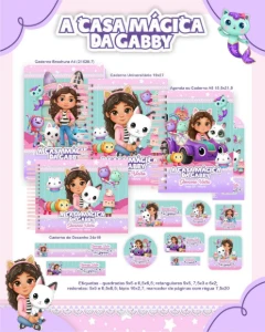 Arquivo Encadernação Escolar 2026 A Casa mágica da Gabby