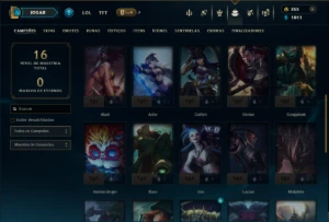 Prata 1 com 35 Champs e 7 Skins - League of Legends LOL
