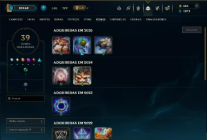 Prata 1 com 35 Champs e 7 Skins - League of Legends LOL