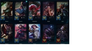 CONTA LOL FULL SKINS - League of Legends