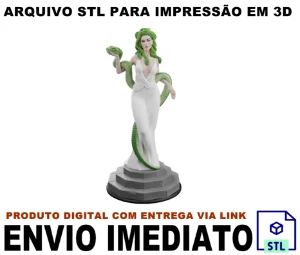 STL Para Impressão 3D - Medusa