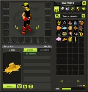 Roubblard 185 SERVIDOR BRUTAS SCROLL WIS E INT SEM REGISTRO - Dofus