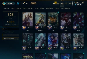 Ferro 3 com TODOS os Champs e 127 Skins( MID / JG / TOP ) - League of Legends LOL