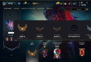 Ferro 3 com TODOS os Champs e 127 Skins( MID / JG / TOP )