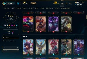 Ferro 3 com TODOS os Champs e 127 Skins( MID / JG / TOP ) - League of Legends LOL
