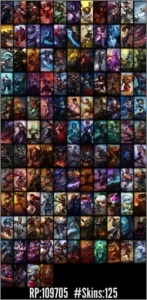 Conta Platina 3, 125 Skins, 13 Páginas (Borda de Diamond) - League of Legends LOL