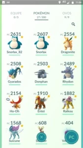 CONTA POKÉMON GO LV 30 TIME AMARELO - EX-PASS 11-12 + LEND