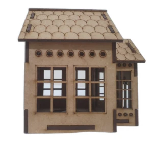 Mini Casinha MDF diorama 15x10 mod 07 - Artesanato e Personalizados