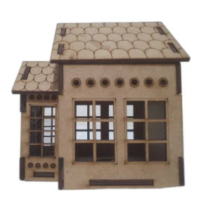 Mini Casinha MDF diorama 15x10 mod 07 - Artesanato e Personalizados
