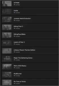 Conta Epic Games com 62 jogos