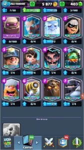 arena12 xp 12 com 13 lendarias 12nv2 com troca de nome! - Clash Royale