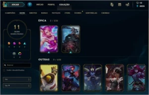 vendo conta de lol com varios champs e skins barata - League of Legends
