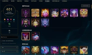 Conta LoL season 5 - League of Legends