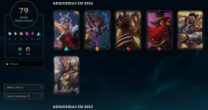 Conta League Of Legends - Gold 1| Level: 205 | 79 Skins LOL