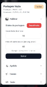 Gerenciador de postagem - Others