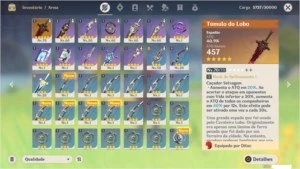 Genshin Impact - Diluc + Venti Rank 35 Bem Evoluida