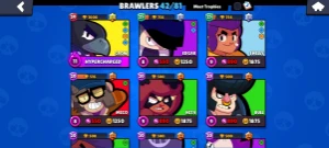 conta de brawl stars com corvo 1000 troféus