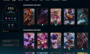 conta valorant e league of legends 480 SKINS