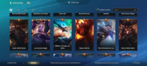 Conta de Wild Rift com 112 skins e quase todos os passes. - League of Legends: Wild Rift LOL WR