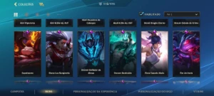 Conta de Wild Rift com 112 skins e quase todos os passes. - League of Legends: Wild Rift LOL WR