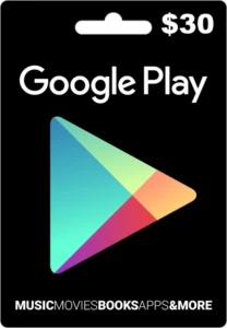 Google Play Gift Card - R$30,00