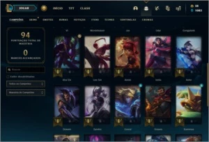 Conta prata 1 com 17 skins e 28 champs - League of Legends LOL