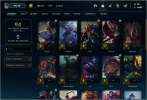 Conta prata 1 com 17 skins e 28 champs - League of Legends LOL