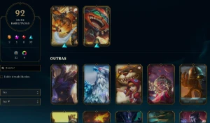 CONTA LOL- LVL 164 - 165 Champions - 92 Skins - FULL ACESSO - League of Legends