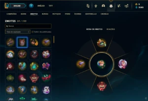 Unranked com 35 Champs e 17 Skins - League of Legends LOL