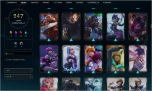 Conta League of Legends Prata 2, 248 Skins LOL