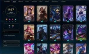 Conta League of Legends Prata 2, 248 Skins LOL
