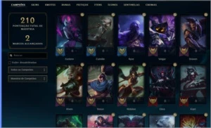 Conta League of Legends Prata 2, 248 Skins LOL