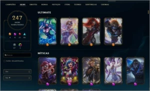 Conta League of Legends Prata 2, 248 Skins LOL