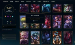 Conta League of Legends Prata 2, 248 Skins LOL