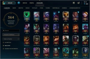 Lol conta 61 skins - unranked - League of Legends