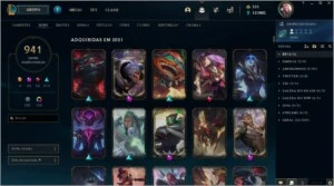 Conta Lol 900+ skins - League of Legends