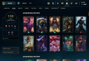 Conta De Lol Gold 3 , 115 Campeoes , 108 Skins. Único Dono - League of Legends