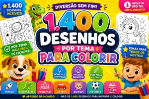 1.400 Desenhos Para Colorir Por Tema - Outros