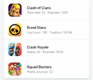 Supercell ID with Brawl Stars/Clash Royale/Clash Of Clans