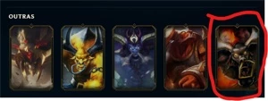 Conta com todas as skins, todas as PAX, alistar black, kayle - League of Legends LOL