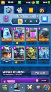 CONTA CLASH ROYALE NÍVEL 13 COM 16 CARTAS FULL E 5 ANOS