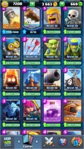 CONTA CLASH ROYALE NÍVEL 13 COM 16 CARTAS FULL E 5 ANOS