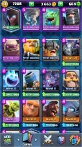 CONTA CLASH ROYALE NÍVEL 13 COM 16 CARTAS FULL E 5 ANOS