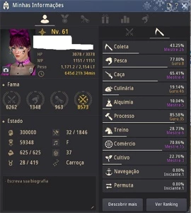 CONTA BLACK DESERT SA - 301/305/390 KUTUM