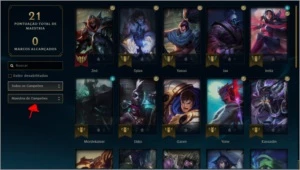 Conta smurf d4 62% WR com varias skins nos espólios - League of Legends LOL