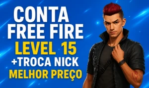 Conta Free Fire Lvl 15 + Troca Nick Via Convidado