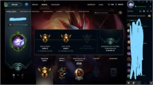 conta de lol gold 1 todos campeões e 134 skins - League of Legends